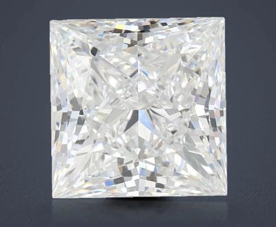 2.06ct D VVS1 Rare Carat Ideal Cut Princess Lab Grown Diamond