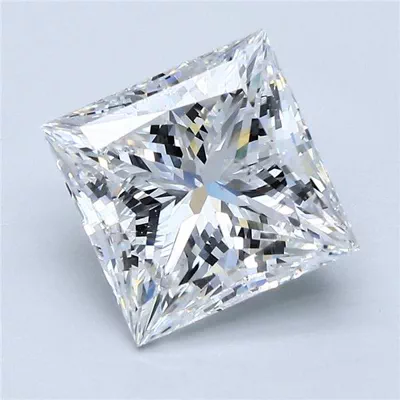 3.51ct D SI2 Rare Carat Ideal Cut Princess Diamond