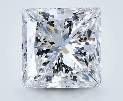 3.51ct D SI2 Rare Carat Ideal Cut Princess Diamond