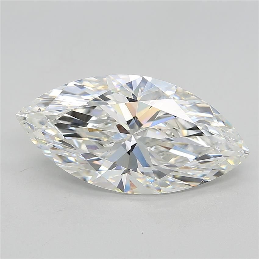 6.95ct F VS1 Rare Carat Ideal Cut Marquise Lab Grown Diamond
