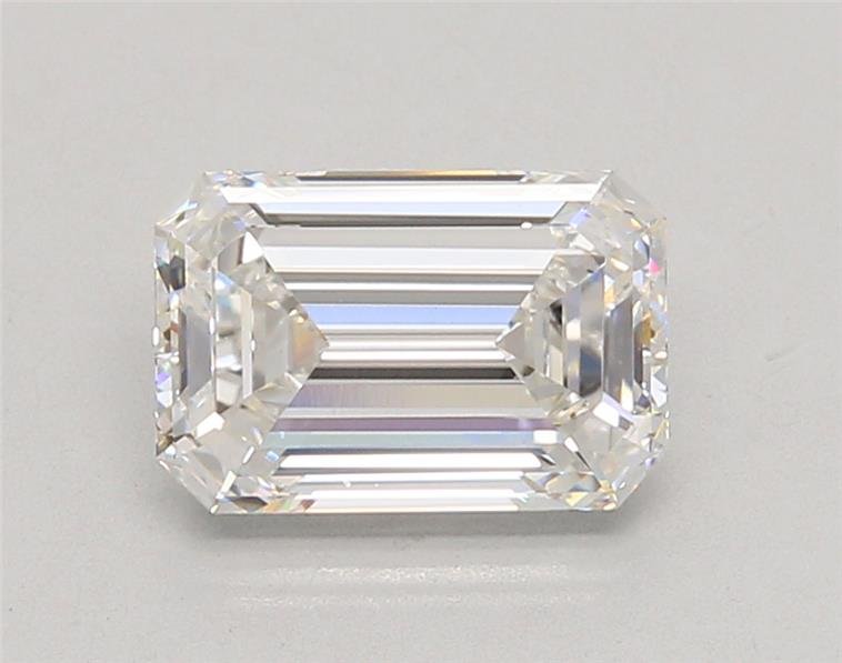 2.45ct E VVS2 Rare Carat Ideal Cut Emerald Lab Grown Diamond