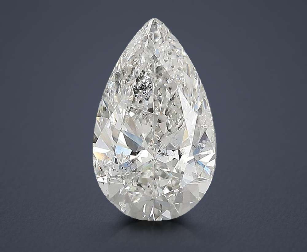 2.17ct H SI2 Rare Carat Ideal Cut Pear Diamond