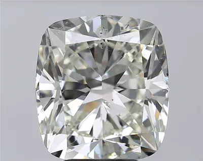 5.23ct K SI2 Rare Carat Ideal Cut Cushion Diamond