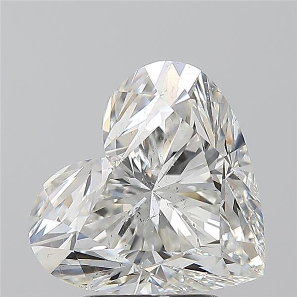 3.01ct H SI2 Rare Carat Ideal Cut Heart Diamond