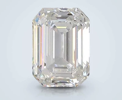 1.52ct F SI2 Rare Carat Ideal Cut Emerald Diamond