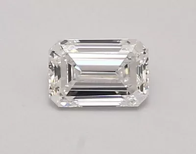 0.61ct D VVS2 Rare Carat Ideal Cut Emerald Lab Grown Diamond