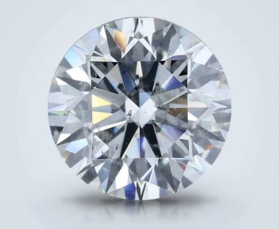 4.16ct I SI2 Rare Carat Ideal Cut Round Diamond
