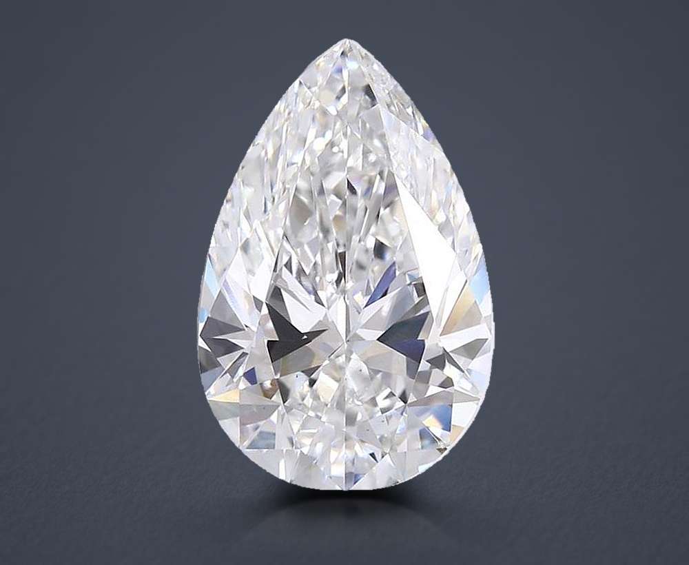 11.06ct E VS1 Rare Carat Ideal Cut Pear Lab Grown Diamond