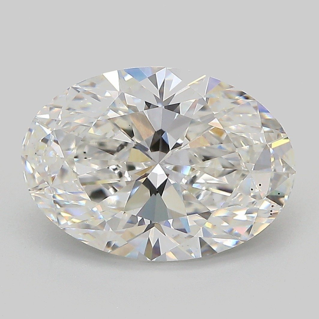 4.09ct E VS2 Rare Carat Ideal Cut Oval Lab Grown Diamond