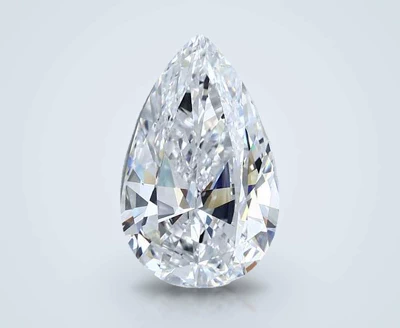 6.60ct D VS2 Excellent Cut Pear Diamond