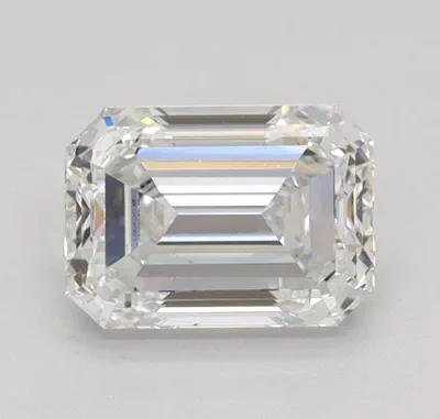 0.90ct F VS2 Very Good Cut Emerald Lab Grown Diamond