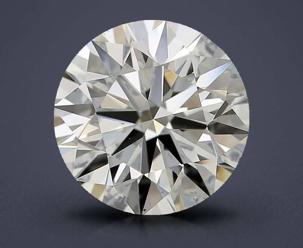 2.53ct J VS2 Rare Carat Ideal Cut Round Diamond