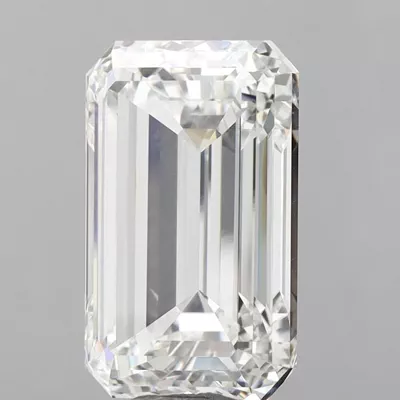 18.00ct F VVS2 Rare Carat Ideal Cut Emerald Lab Grown Diamond