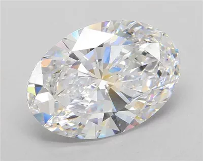 8.04ct D VVS2 Rare Carat Ideal Cut Oval Lab Grown Diamond