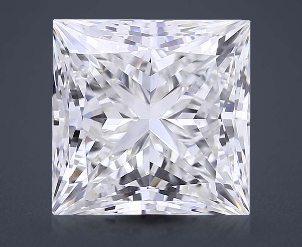 9.11ct G VS1 Rare Carat Ideal Cut Princess Lab Grown Diamond