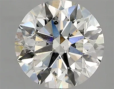 3.01ct H SI2 Rare Carat Ideal Cut Round Diamond