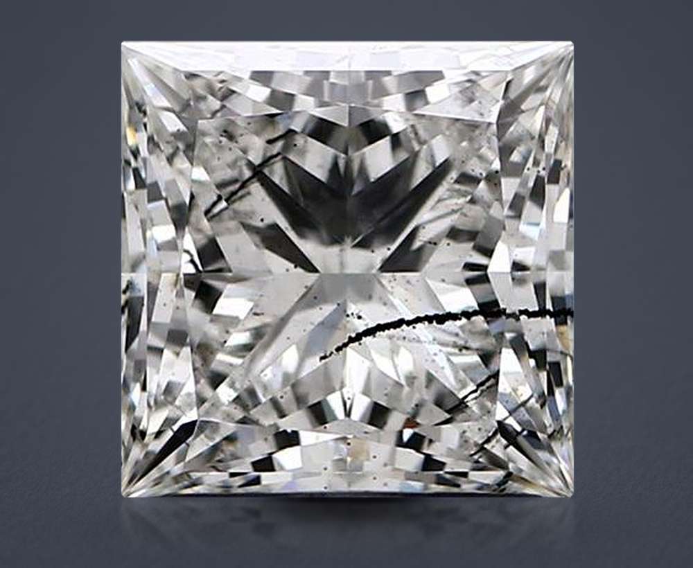 1.61ct G SI2 Rare Carat Ideal Cut Princess Lab Grown Diamond