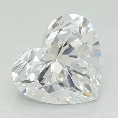1.07ct D VVS2 Rare Carat Ideal Cut Heart Lab Grown Diamond