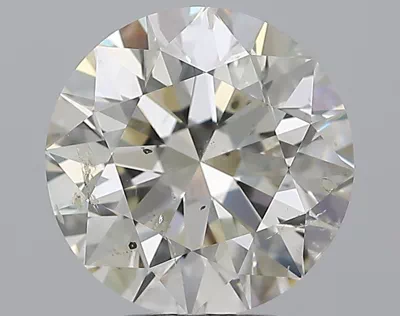 4.01ct I SI2 Rare Carat Ideal Cut Round Diamond