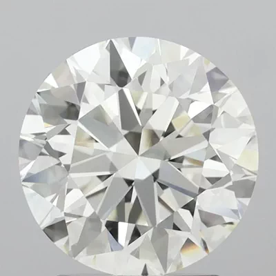 2.47ct J IF Ideal Cut Round Diamond