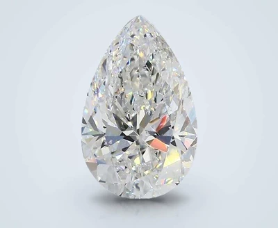 3.01ct E SI1 Rare Carat Ideal Cut Pear Diamond
