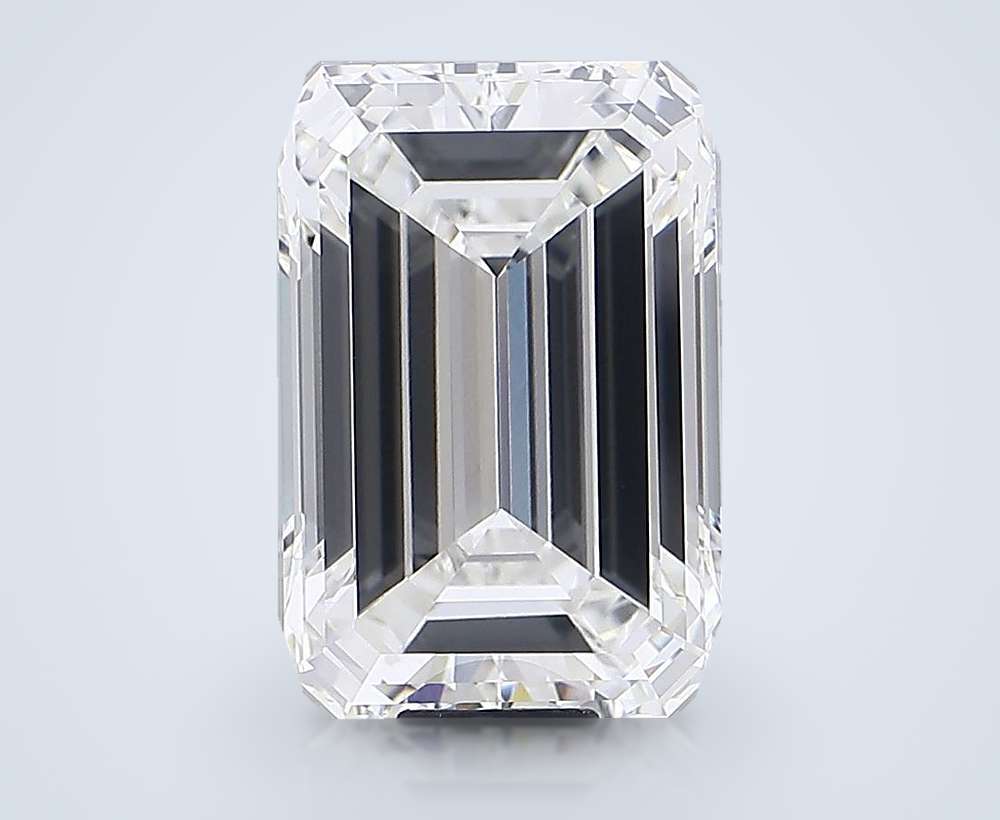 20.06ct F VVS2 Rare Carat Ideal Cut Emerald Lab Grown Diamond