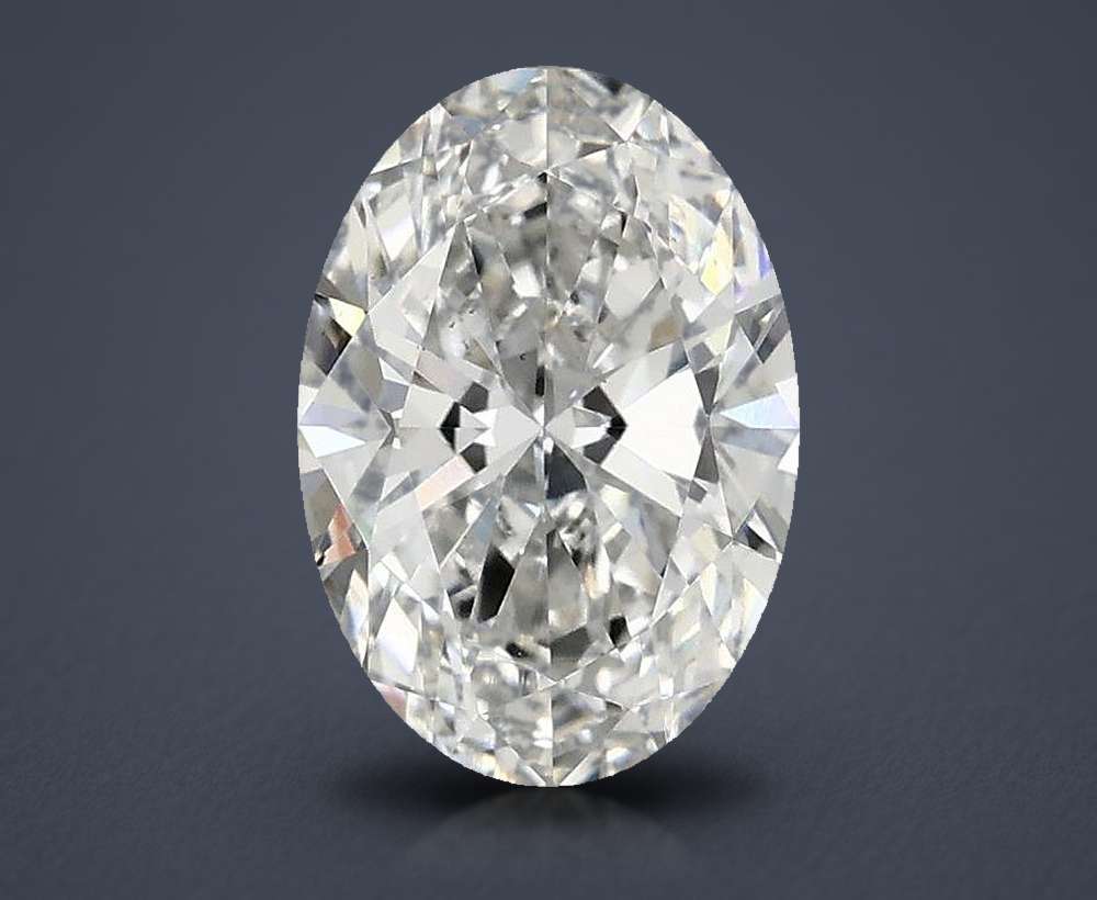 1.60ct E VS2 Rare Carat Ideal Cut Oval Lab Grown Diamond