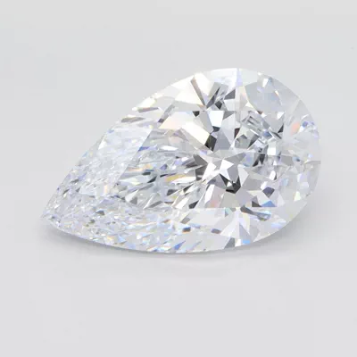 3.02ct F VS1 Rare Carat Ideal Cut Pear Lab Grown Diamond