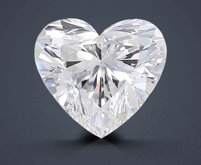 7.02ct E VVS2 Rare Carat Ideal Cut Heart Lab Grown Diamond