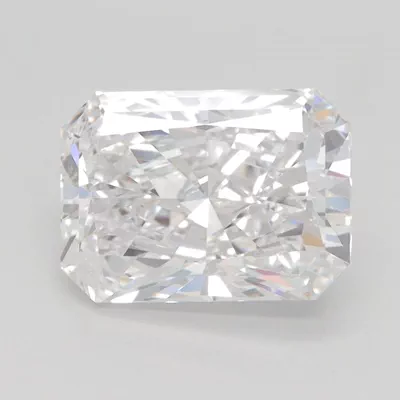 3.06ct E VVS1 Rare Carat Ideal Cut Radiant Lab Grown Diamond