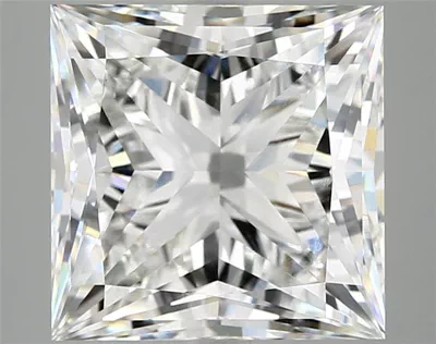7.83ct F VVS2 Rare Carat Ideal Cut Princess Lab Grown Diamond