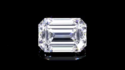 4.36ct D FL Rare Carat Ideal Cut Emerald Diamond