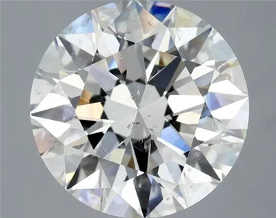 4.02ct I SI2 Rare Carat Ideal Cut Round Diamond