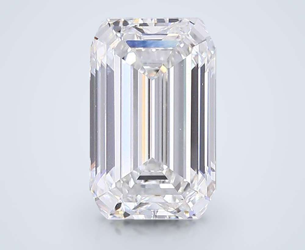 15.06ct F VS1 Rare Carat Ideal Cut Emerald Lab Grown Diamond