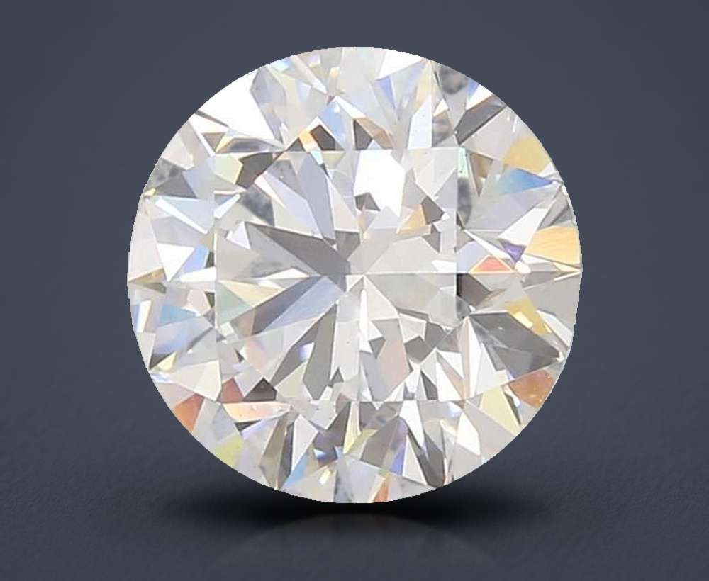 3.09ct D VS2 Rare Carat Ideal Cut Round Lab Grown Diamond