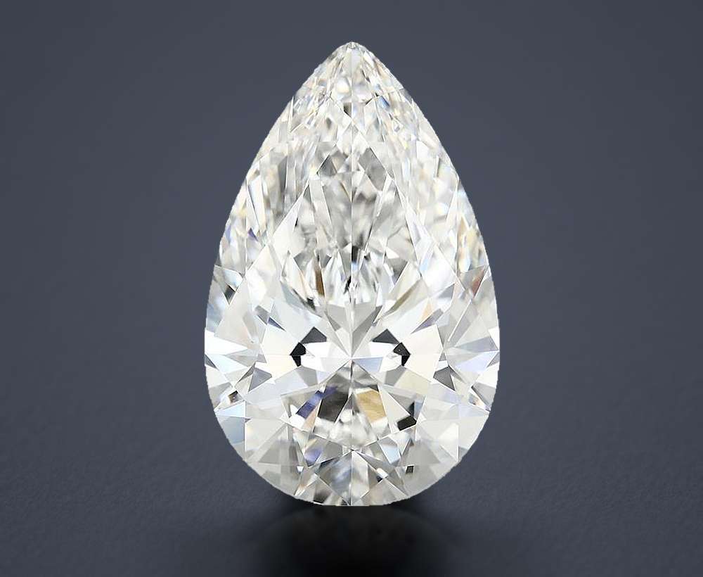 11.67ct E VVS2 Rare Carat Ideal Cut Pear Lab Grown Diamond