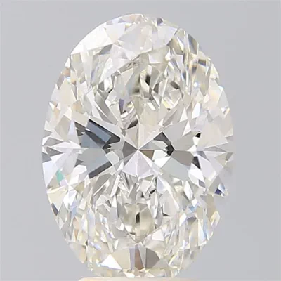 4.19ct H VS1 Rare Carat Ideal Cut Oval Lab Grown Diamond