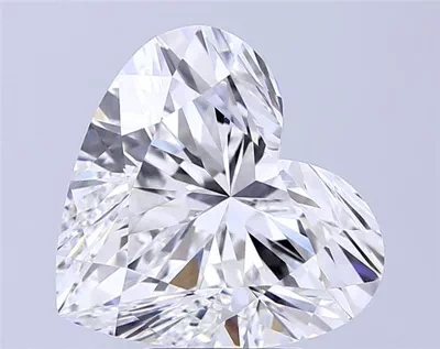 6.07ct E VVS2 Rare Carat Ideal Cut Heart Lab Grown Diamond