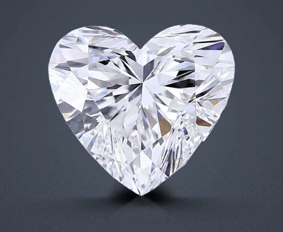 6.07ct E VVS2 Rare Carat Ideal Cut Heart Lab Grown Diamond