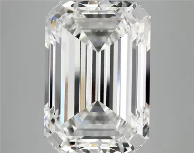 12.58ct F VVS2 Rare Carat Ideal Cut Emerald Lab Grown Diamond