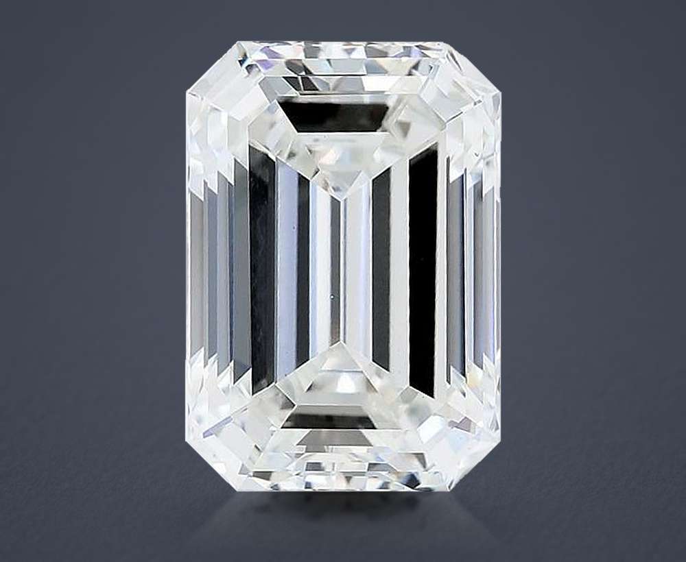7.28ct F VS1 Rare Carat Ideal Cut Emerald Lab Grown Diamond