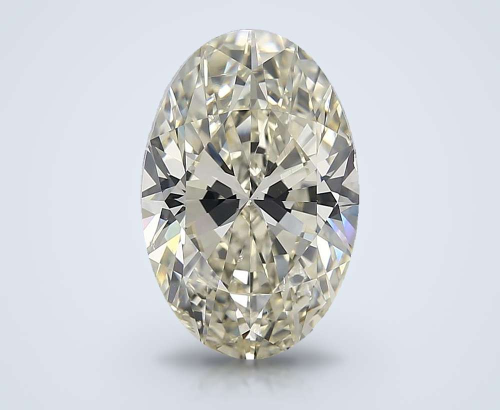 5.01ct J VS2 Rare Carat Ideal Cut Oval Diamond