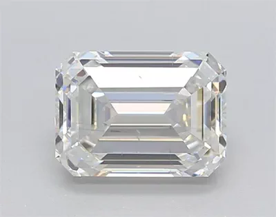 1.43ct F SI1 Excellent Cut Emerald Lab Grown Diamond