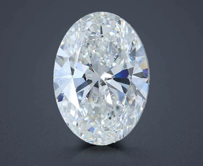 5.02ct F VS2 Rare Carat Ideal Cut Oval Lab Grown Diamond