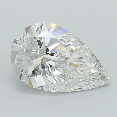 1.51ct E VVS2 Rare Carat Ideal Cut Pear Lab Grown Diamond