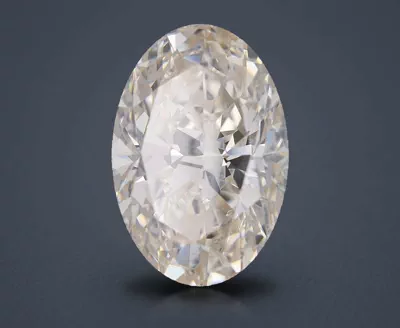 25.62ct J VVS2 Rare Carat Ideal Cut Oval Diamond