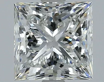 3.03ct I SI1 Rare Carat Ideal Cut Princess Diamond
