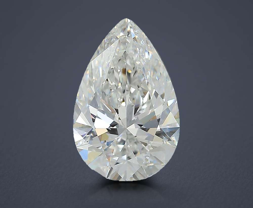 3.05ct E VS1 Rare Carat Ideal Cut Pear Lab Grown Diamond