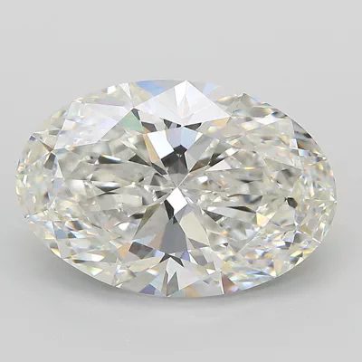 5.10ct F VS1 Rare Carat Ideal Cut Oval Lab Grown Diamond
