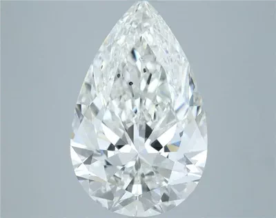 5.02ct G SI1 Rare Carat Ideal Cut Pear Diamond